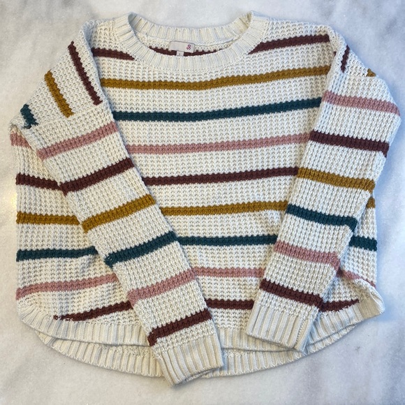 SO Sweaters - Women’s stripped fall sweater